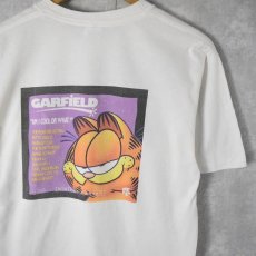 画像1: 90's Garfield USA製 "AM I COOL OR WHAT?" キャラクタープリントTシャツ L (1)