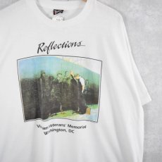 画像1: 90's "Reflections" USA製 ベトナム戦争 慰霊碑プリントTシャツ (1)