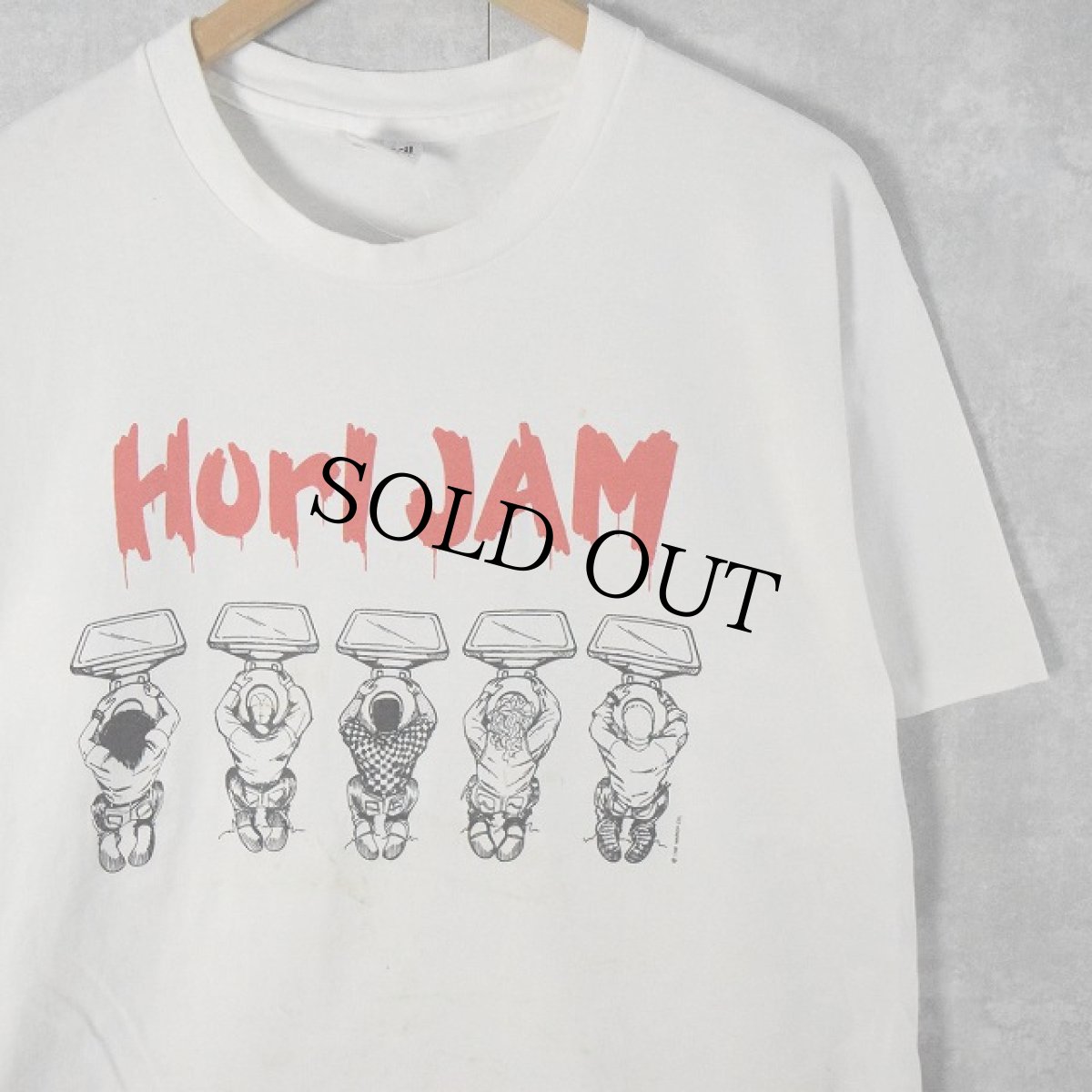 画像1: 90's USA製 "Horl JAM" プリントTシャツ XL (1)