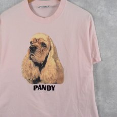 画像1: 90's USA製 "PANDY" 犬 プリントTシャツ L (1)