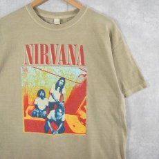画像1: NIRVANA ロックバンドプリントTシャツ L (1)