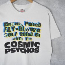 画像1: 90's USA製 COSMIC PSYCHOS "Self Totalled" パンクロックバンドTシャツ L (1)