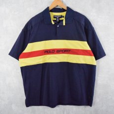 画像1: 90's POLO SPORT Ralph Lauren ナイロン切り替え ラガーシャツ XL (1)