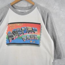 画像1: 90's Bruce Springsteen USA製 "GREETINGS FROM ASBURY PARK N.J." シンガープリントラングランTシャツ L (1)