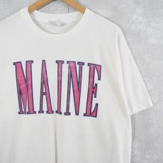 画像1: 90's USA製 "MAINE" プリントTシャツ XL (1)