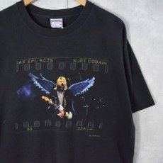 画像1: 90's KURT COBAIN USA製 ロックミュージシャンプリントTシャツ L (1)