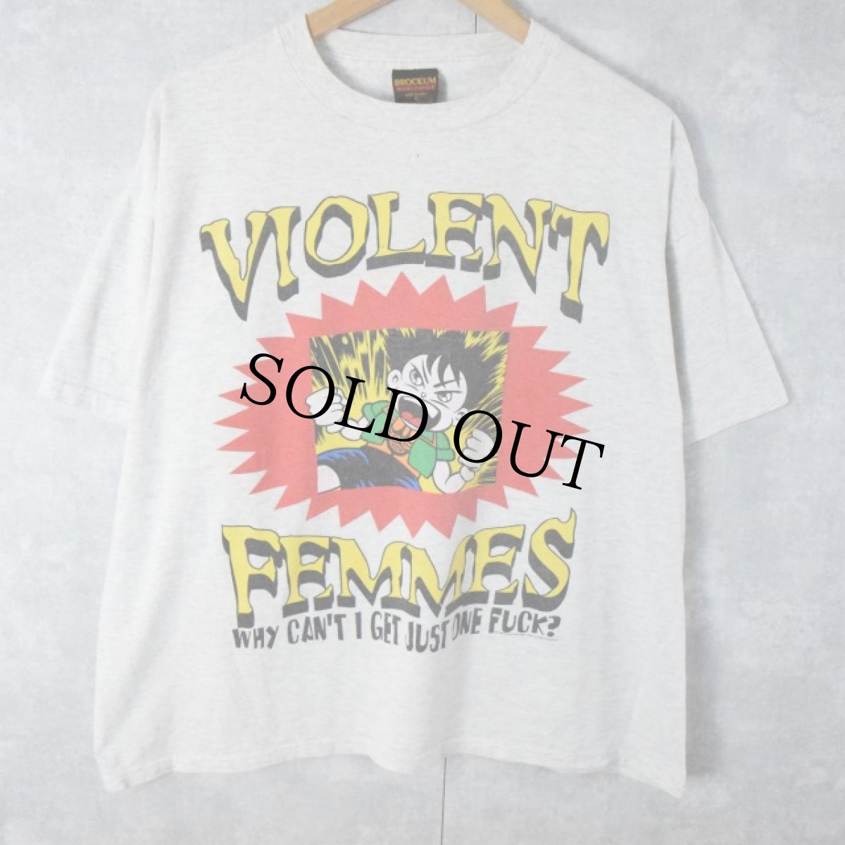 画像1: 90's VIOLENT FEMMES "WHY CAN'T GET JUST ONE FUCK?" フォークパンクバンドTシャツ XL (1)