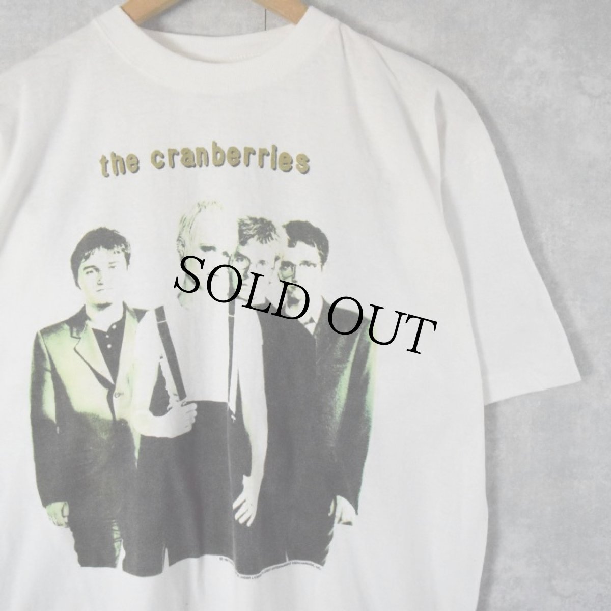 画像1: 90's the cranberries FRANCE製 "no need to argue world tour 95" ポストパンクバンドTシャツ XL (1)