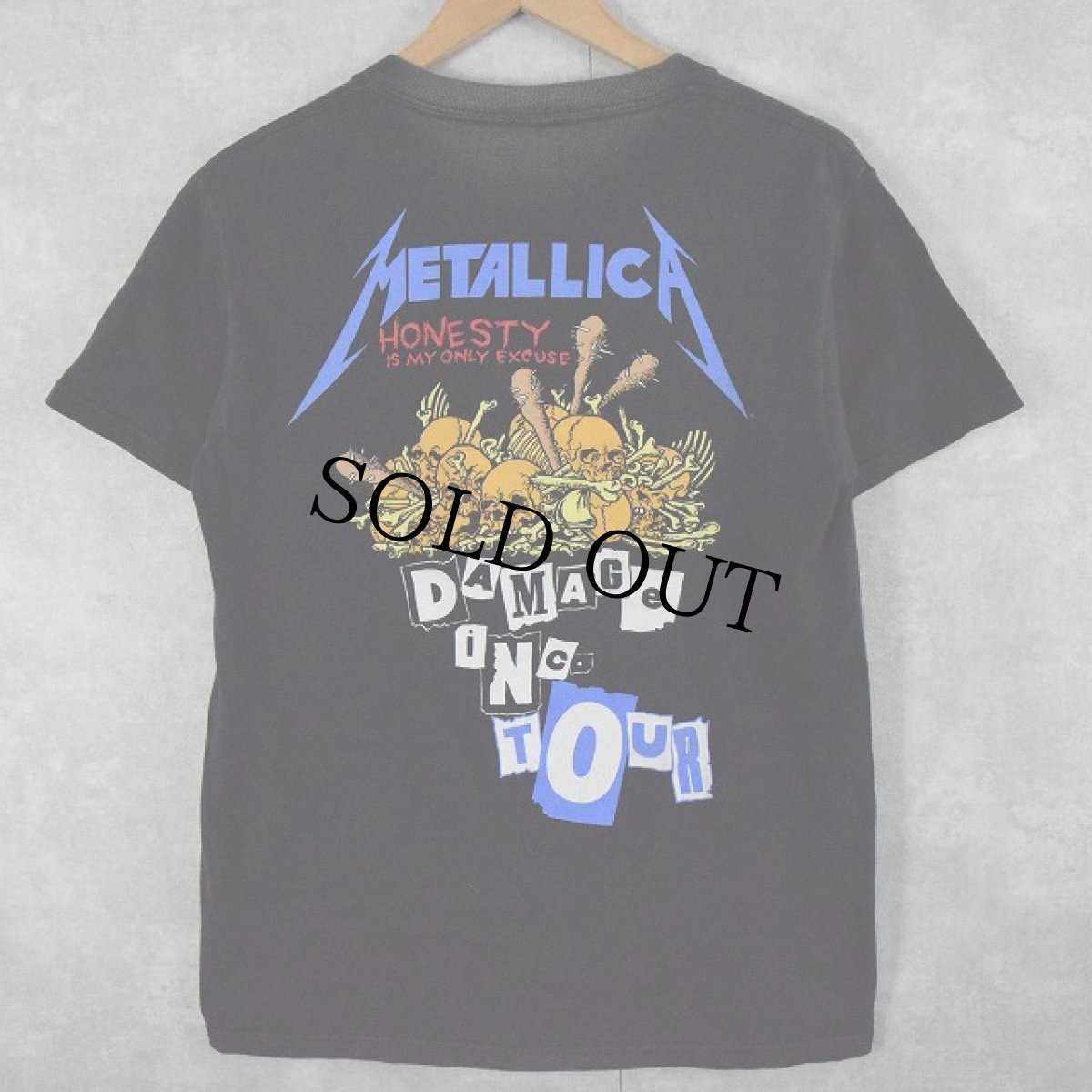 画像2: METALLICA PUSHEAD "DAMAGE INC." ロックバンドTシャツ S (2)