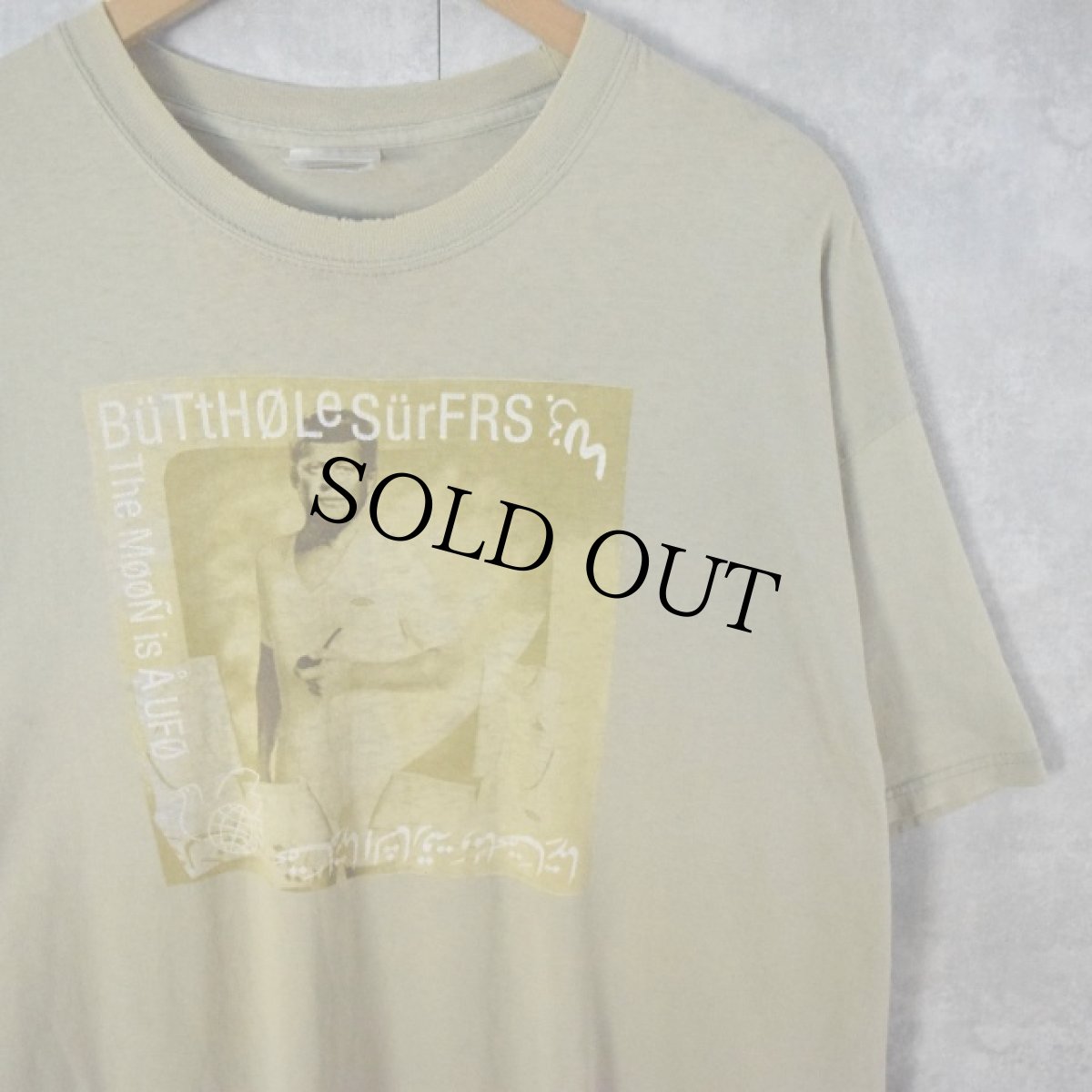 画像1: 【SALE】 00's Butthole Surfers "The Moon is a UFO" ロックバンドTシャツ XL (1)