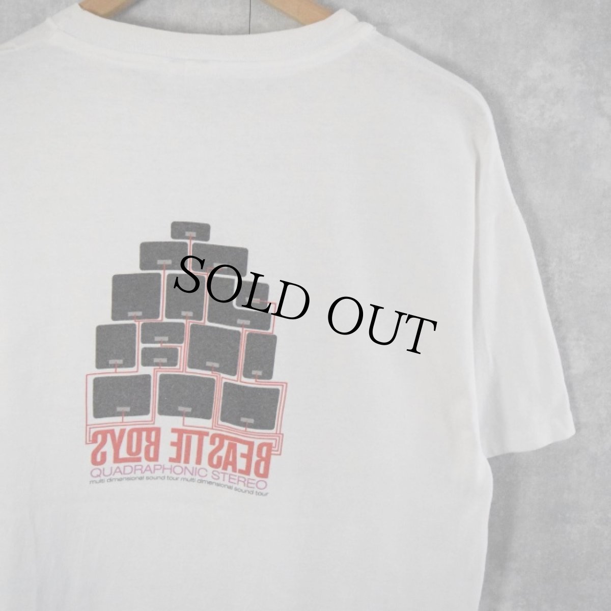 画像2: 90's BEASTIE BOYS "QUADRAPHONIC STEREO TOUR" ヒップホップTシャツ XL (2)