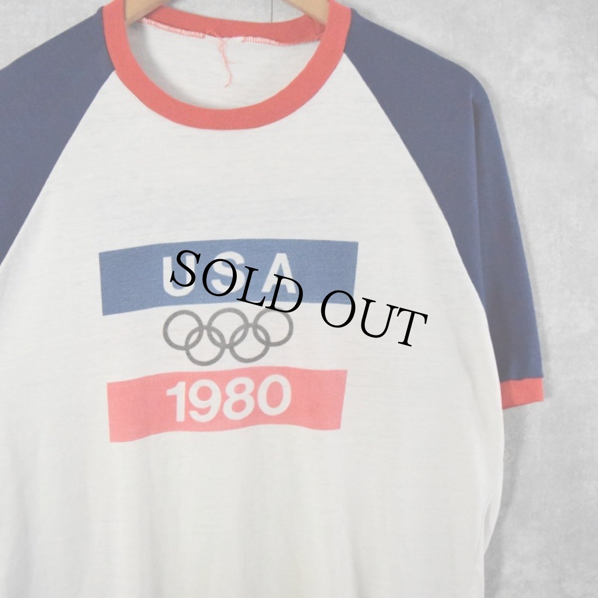 画像1: 80's Levi's "USA 1980" ラグランTシャツ  (1)