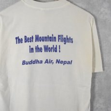 画像2: Buddha Air "I did not climb Mt. Everest..." 航空会社 イラストTシャツ  (2)