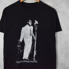 画像1: 90's "LOUIS ARMSTRONG" ジャズミュージシャン プリントTシャツ (1)