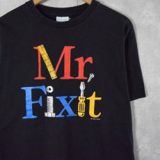 画像1: 90's Mr.Fixit USA製 工具プリントTシャツ L (1)