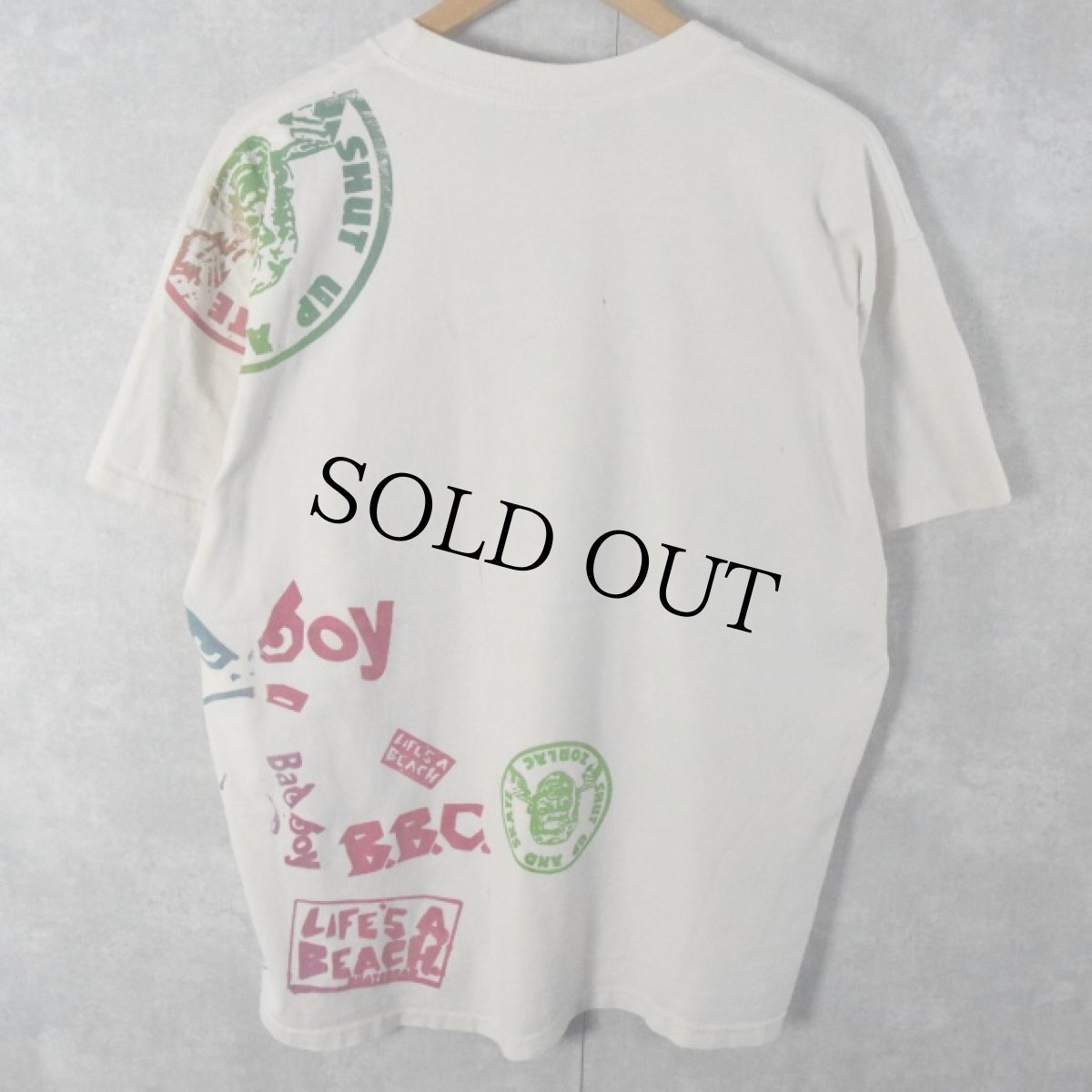 画像2: 90's BADBOY USA製 試し刷りTシャツ XL (2)