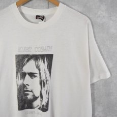 画像1: 90's KURT COBAIN USA製 "1967-1994" 追悼プリントTシャツ XL (1)