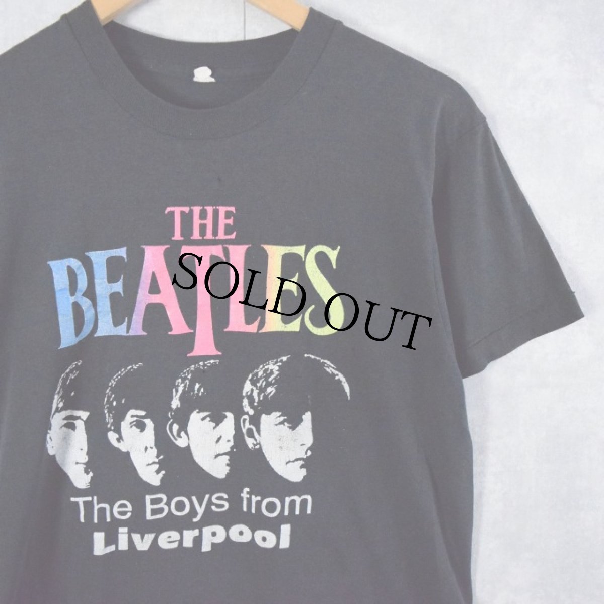 画像1: 80's THE BEATLES "The Boys from Liverpool" ロックバンドプリントTシャツ (1)