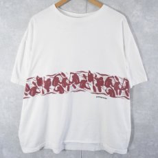 画像1: 90's patagonia USA製 カヤックボーダー柄 プリントTシャツ XL (1)