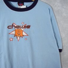 画像1: 90's STAR WARS USA製 チューバッカ 映画プリント リンガーTシャツ XL (1)
