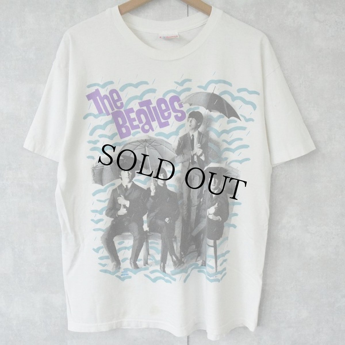 画像1: 90's THE BEATLES ロックバンドTシャツ L (1)