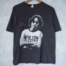 画像1: 90's JOHN LENNON USA製 "Imagine" ミュージシャンプリントTシャツ L (1)