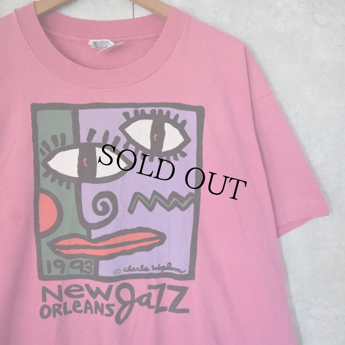 画像1: 90's USA製 "NEW ORLEANS JAZZ" ジャズフェスティバルTシャツ XL (1)