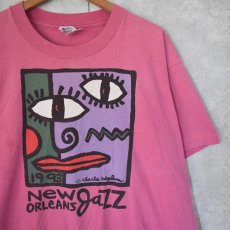 画像1: 90's USA製 "NEW ORLEANS JAZZ" ジャズフェスティバルTシャツ XL (1)