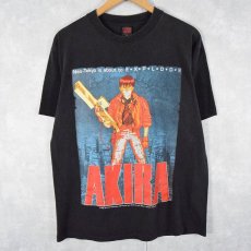 画像1: 80's FASHION VICTIM USA製 "AKIRA" キャラクタープリントTシャツ BLACK L (1)