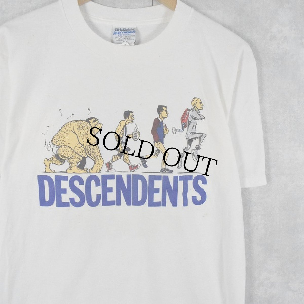 画像1: 90's DESCENDENTS パンクロックバンド プリントTシャツ M (1)