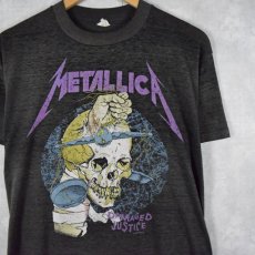 画像1: 80's METALLICA pushead "DAMAGED JUSTICE" ロックバンドTシャツ  (1)