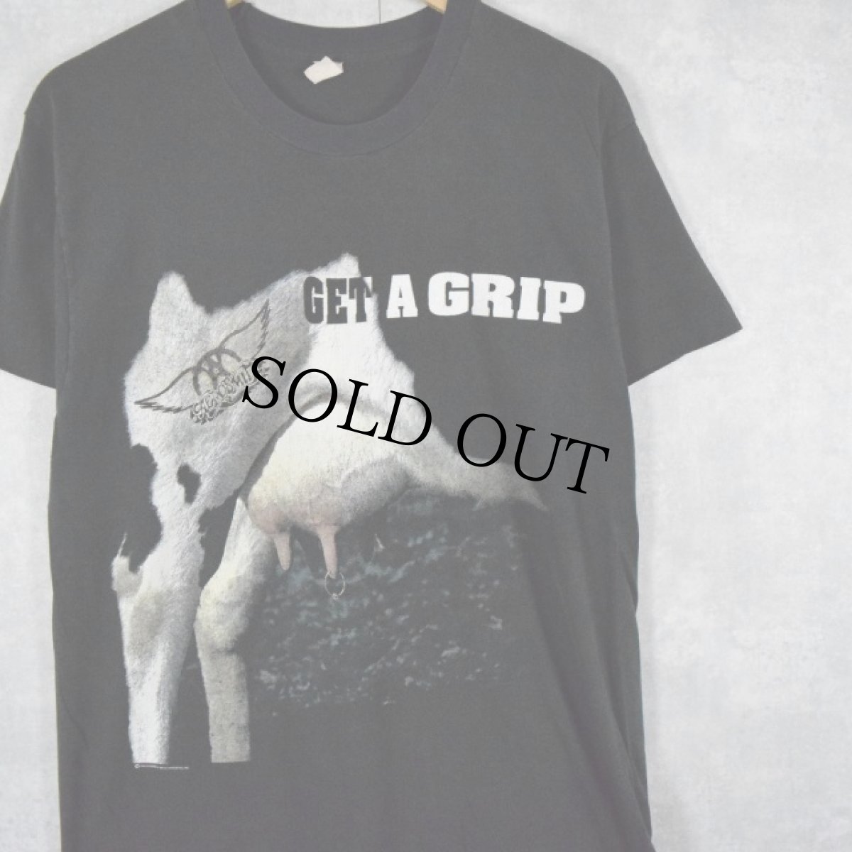画像1: 90's AEROSMITH USA製 "Get a Grip"ハードロックバンドツアーTシャツ  (1)