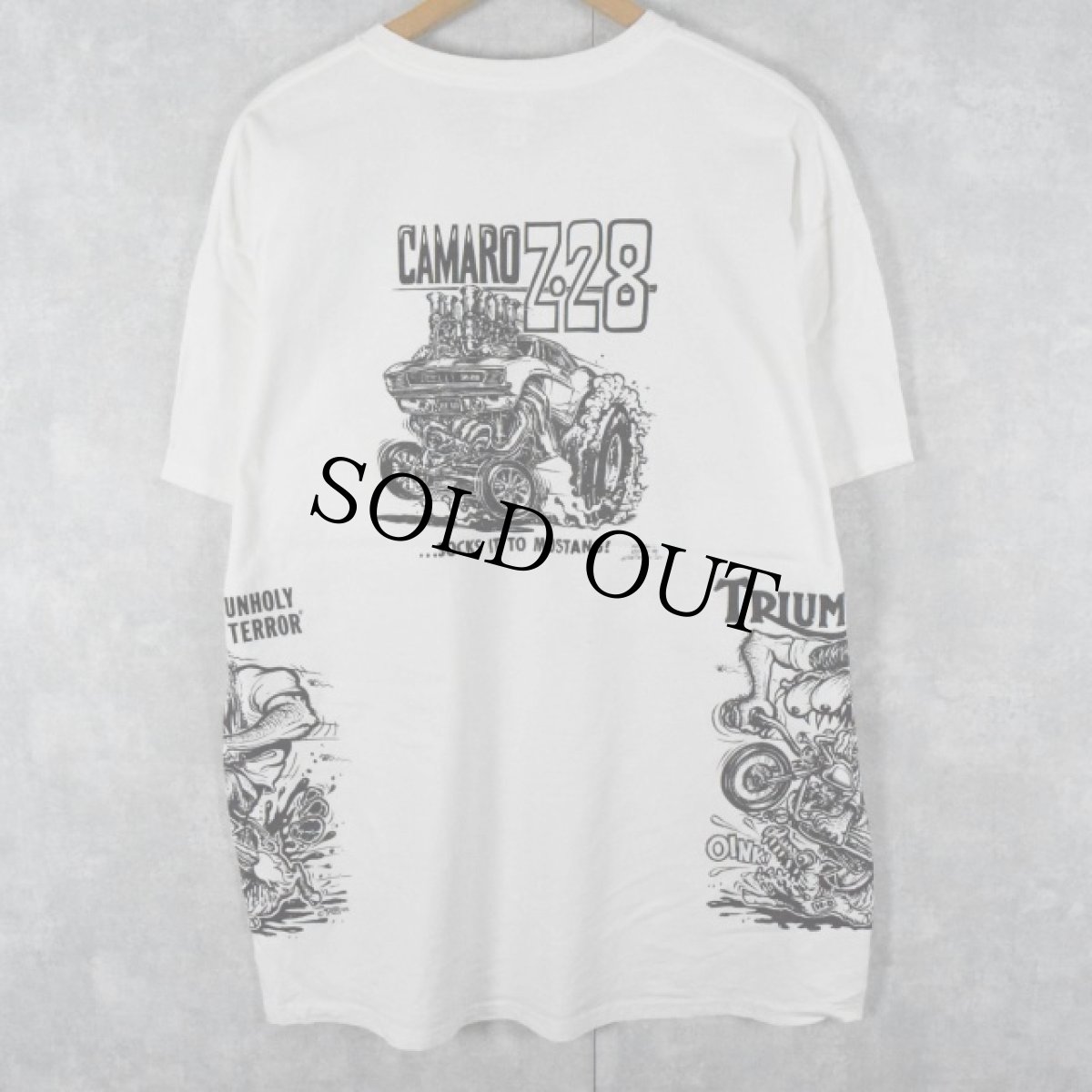 画像2: 2002〜05 RAT FINK 試し刷り キャラクターTシャツ XL (2)