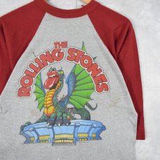 画像1: 1981 The Rolling Stones ロックバンドツアーラグランTシャツ L (1)