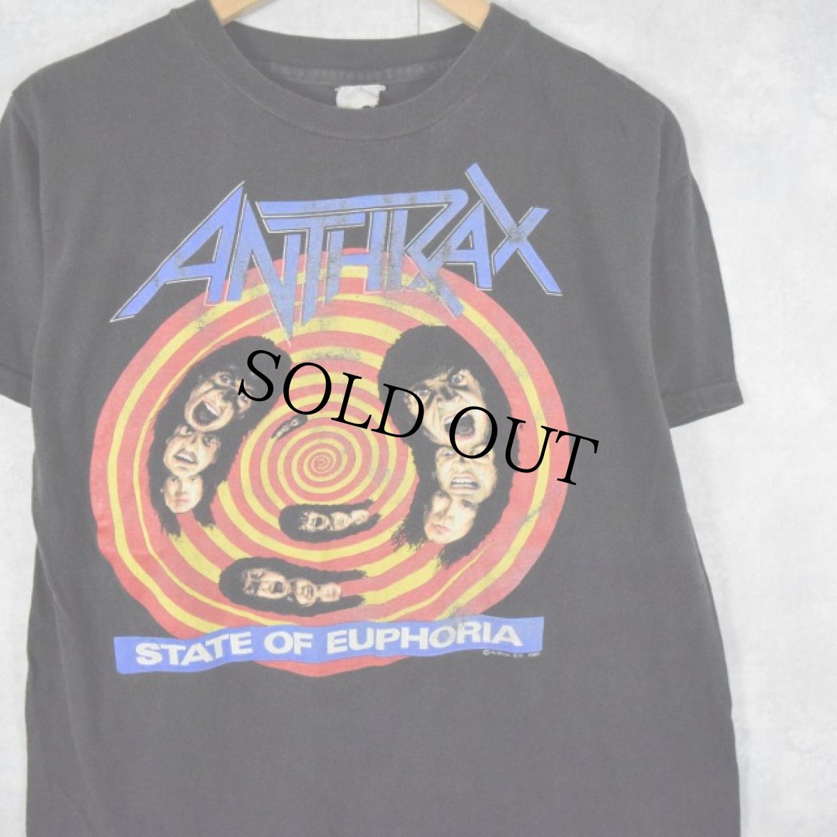 画像1: 80's ANTHRAX "STATE OF EUPHORIA" ヘヴィメタルバンドTシャツ  (1)