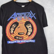 画像1: 80's ANTHRAX "STATE OF EUPHORIA" ヘヴィメタルバンドTシャツ  (1)