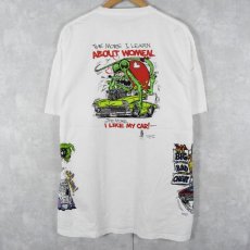 画像2: 2002〜05 RAT FINK 試し刷り キャラクターTシャツ XL (2)