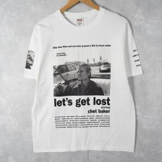 画像1: 2000's〜 ブート BRUCE WEBER "let's get lost starring chet baker" フォトプリントTシャツ M (1)