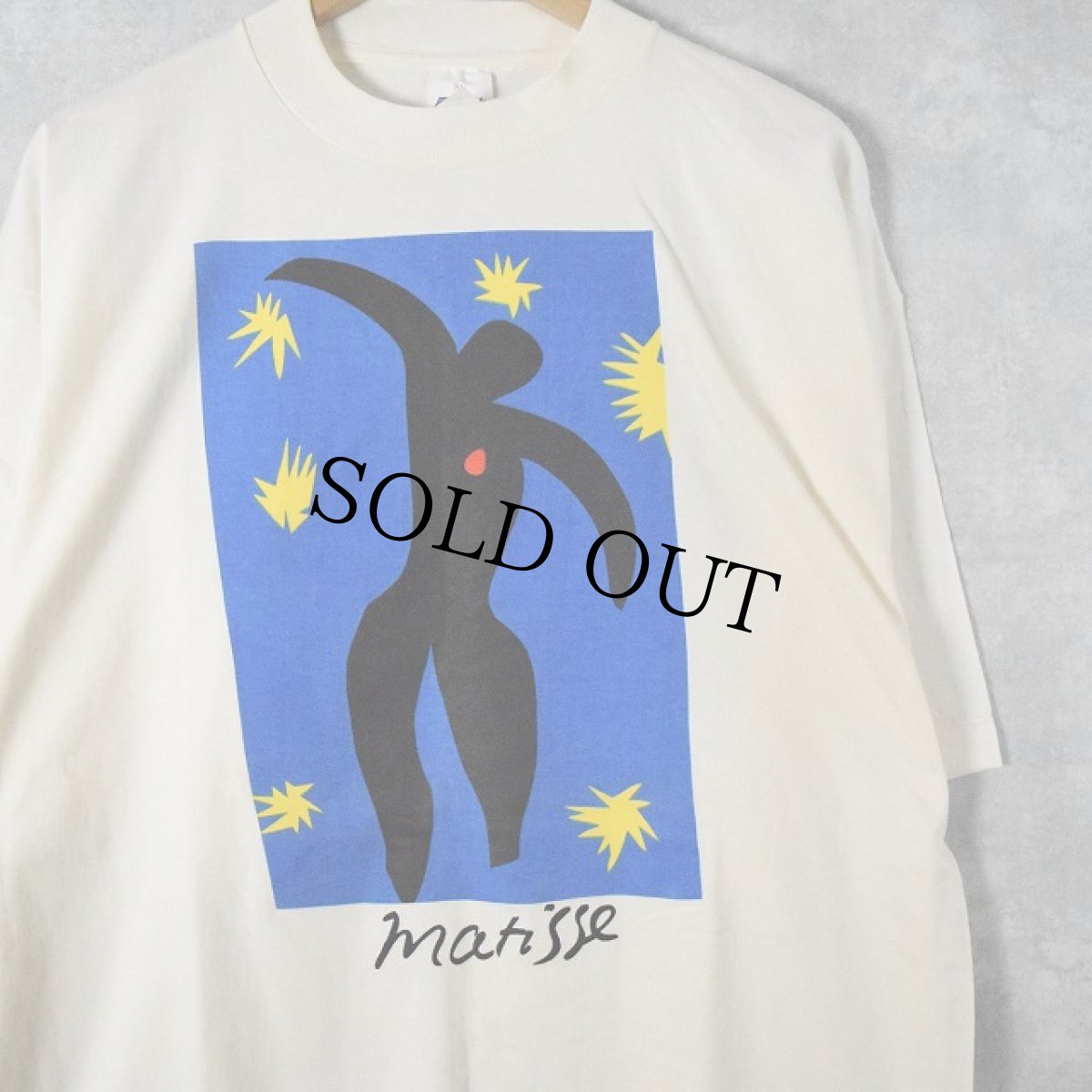 画像1: 90's Henri Matisse "JAZZ" アートプリントTシャツ XL DEADSTOCK (1)