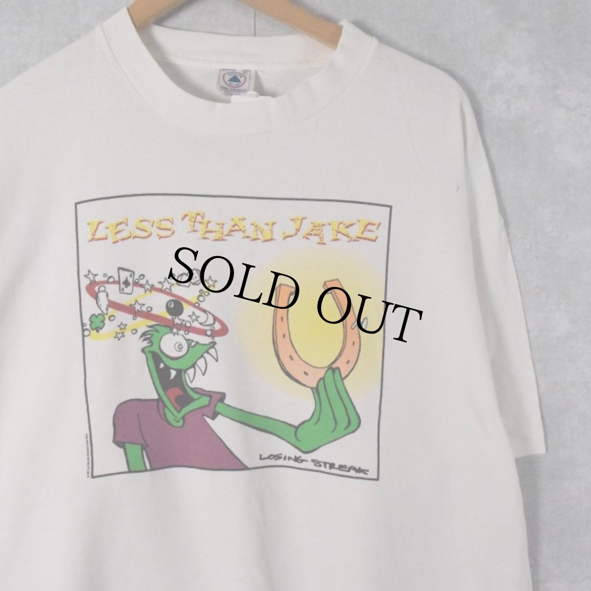 画像1: 90's LESS THAN JAKE "LOSING STREAK" スカパンクバンド アルバムTシャツ XL (1)