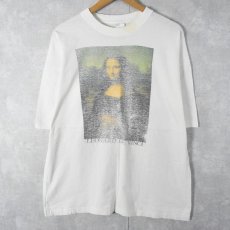 画像1: 90's LEONARD DE VINCI "モナ・リザ" アートプリントTシャツ XXL (1)