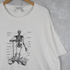 画像1: 骸骨プリントTシャツ 2XL (1)