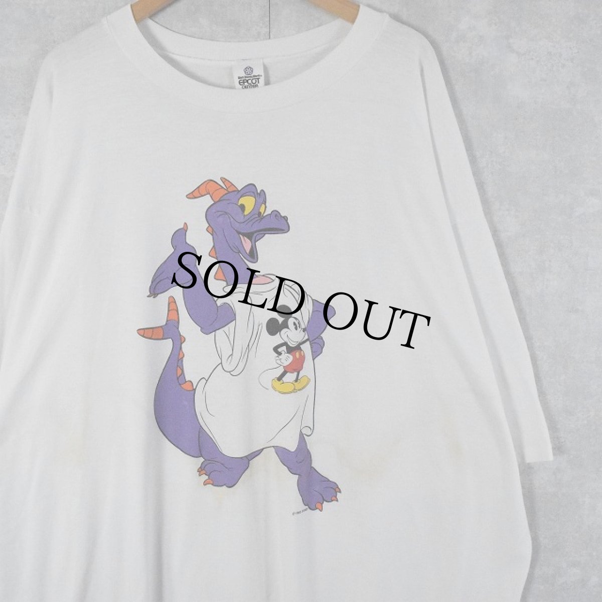 画像1: 80's Disney Figment USA製 キャラクタープリントTシャツ ONE SIZE (1)