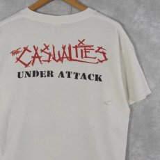画像2: The Casualties "UNDER ATTACK" ハードコアパンクバンドTシャツ M (2)