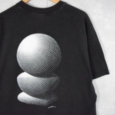 画像1: 90's M.C. Escher USA製 "Three Spheres" 騙し絵アートTシャツ  (1)