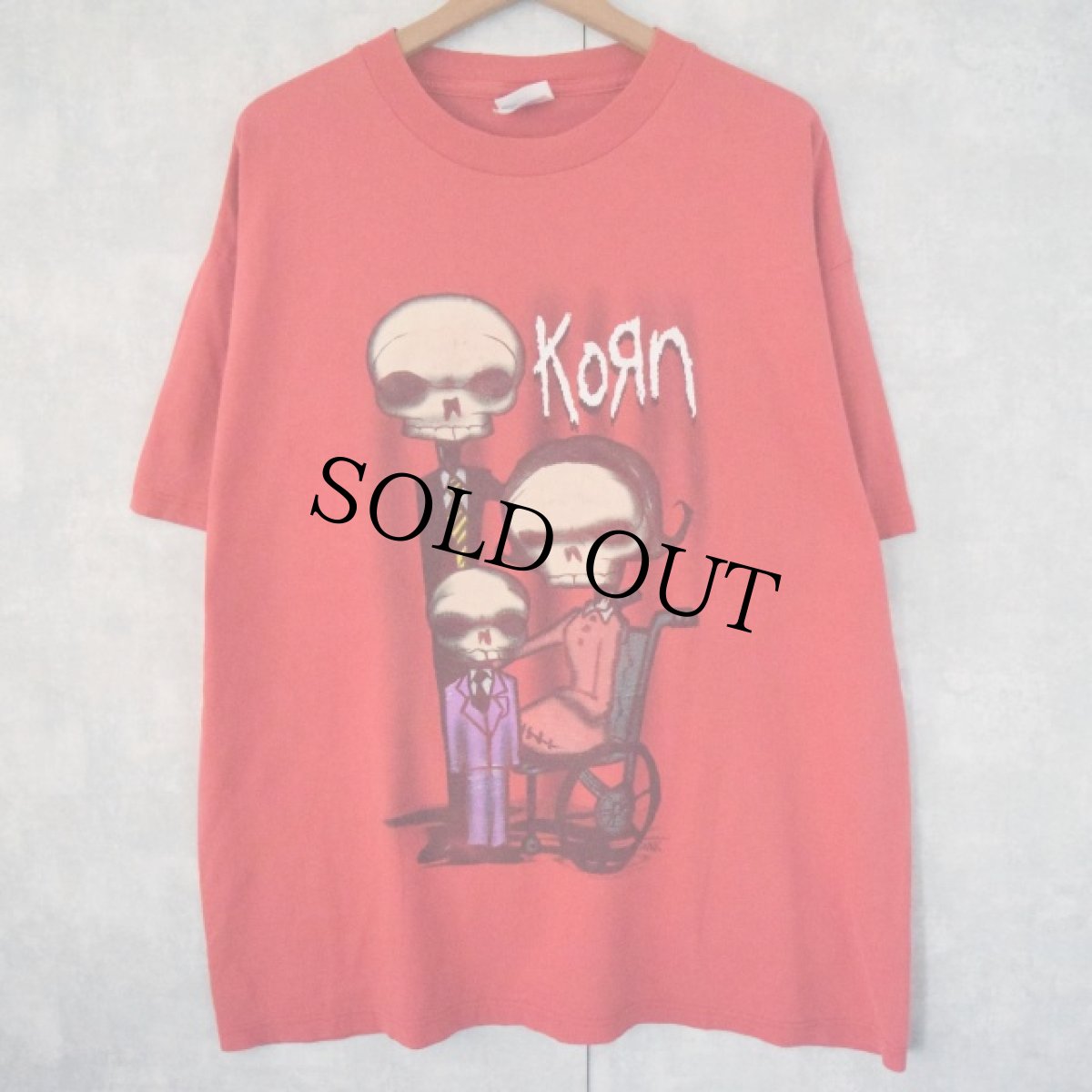 画像1: 2001 KORN メタルバンドTシャツ XL (1)