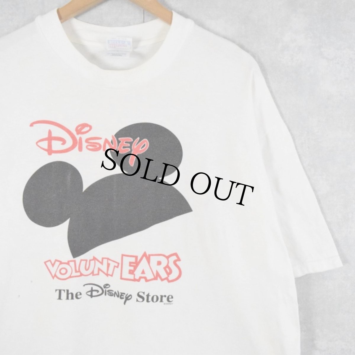 画像1: 90's Disney USA製 "VOLUNT EARS" ボランティア プリントTシャツ XL (1)