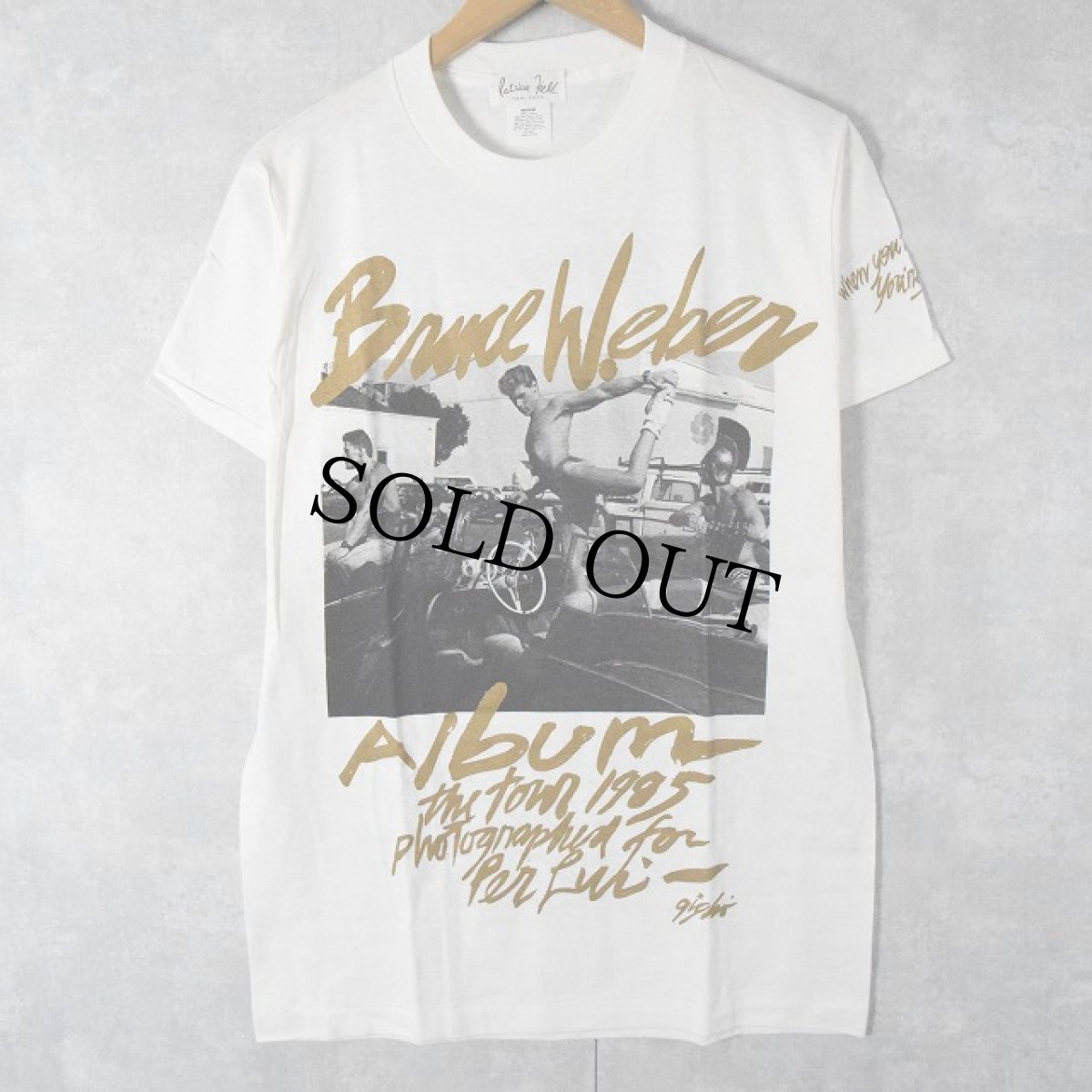 画像1: 80's BRUCE WEBER USA製 "Album The Tour 1985 Per Lui" フォトプリントTシャツ DEADSTOCK M (1)