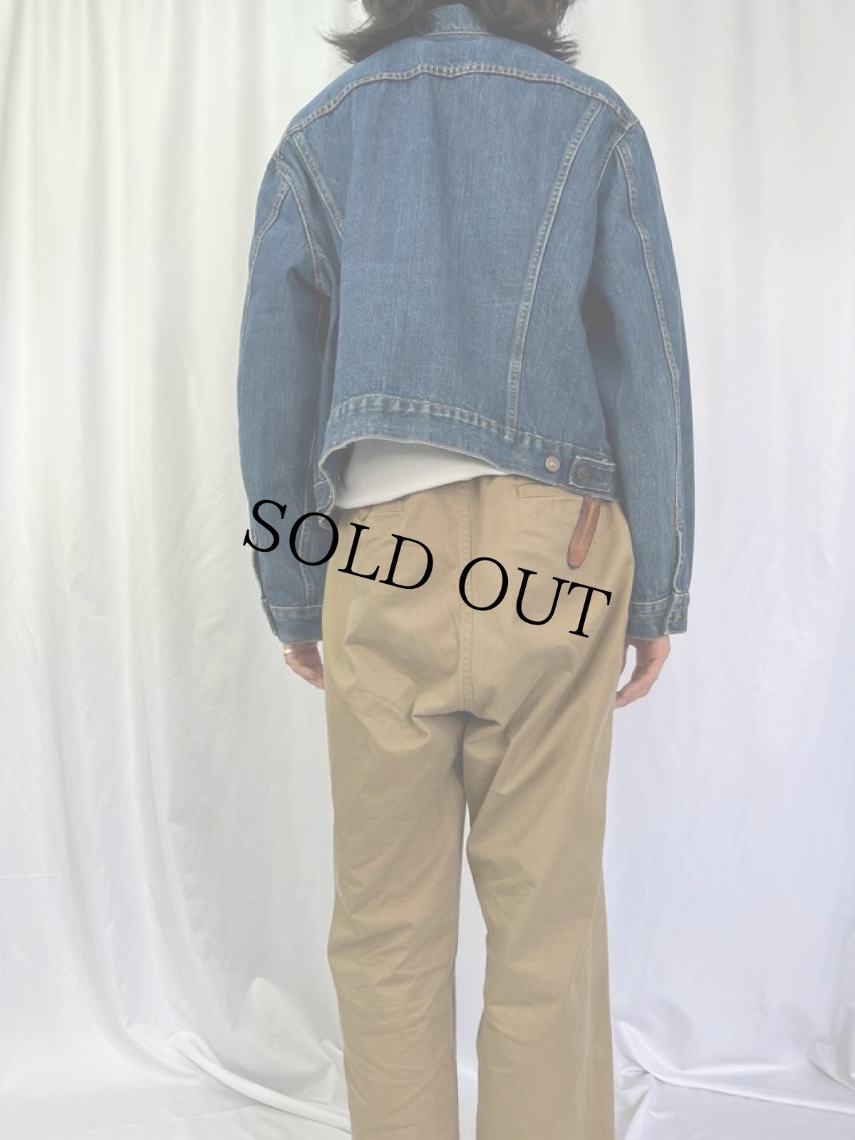 画像4: 60's LEVI'S BIGE 70505 4th デニムジャケット (4)