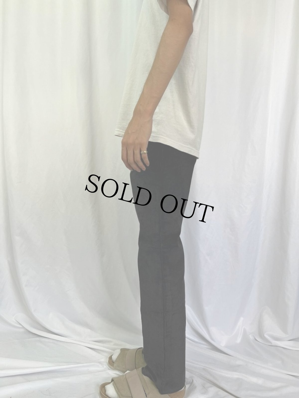 画像3: 80's Levi's 519 USA製 コーデュロイパンツ DEADSTOCK BLACK W31 (3)